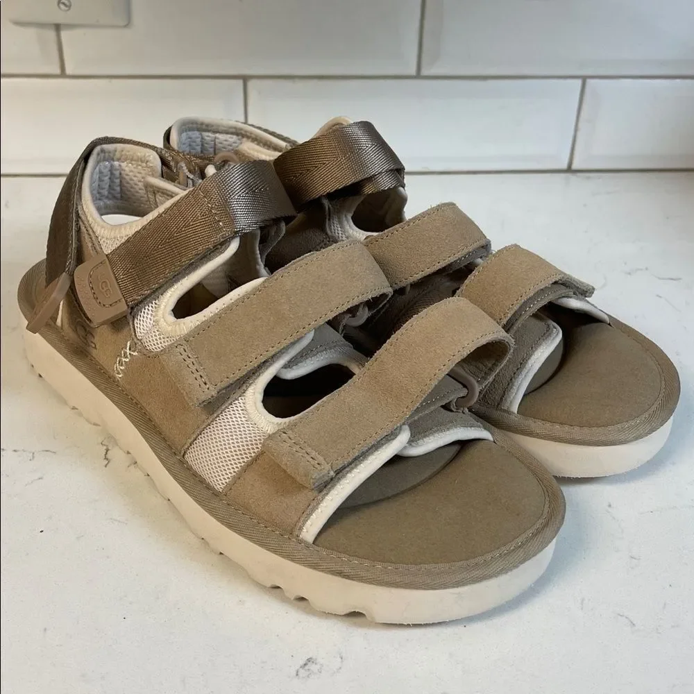 UGG Goldencoast Multis-trap Sandal 'Sand' Tan Sandals Mens 10 1153095
